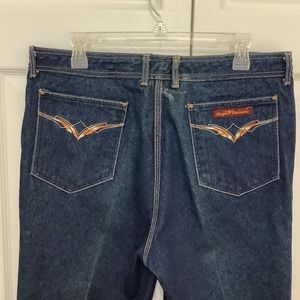 Vintage Sergio Valente Men’s Jeans 36 x 31 Indigo Embroidered